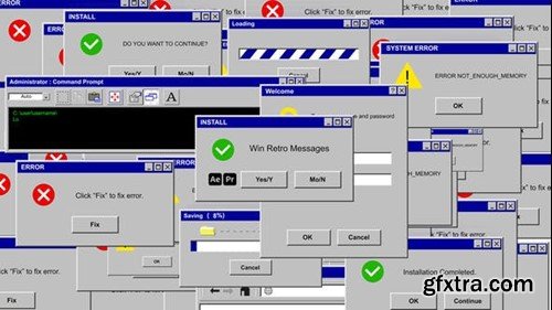 Videohive Win Retro Messages 45981250