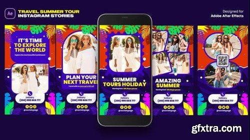 Videohive Travel Summer Tour Instagram Stories 45972523