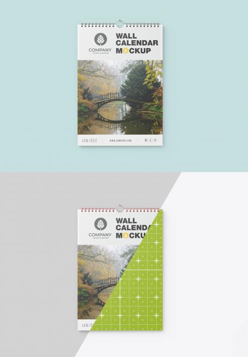 Wall Calendar Mockup 587434408