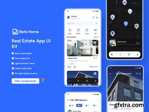 Beta Home - Real Estate Apps UI Kit Ui8.net