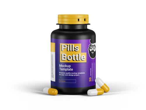 Supplements Bottle Mockup 572874585