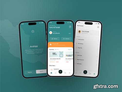 Arshipp - Shipping Mobile App Ui8.net
