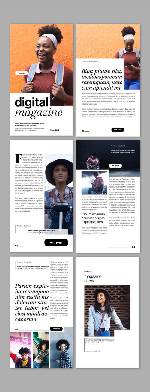 Minimal Digital Magazine Layout 495667326