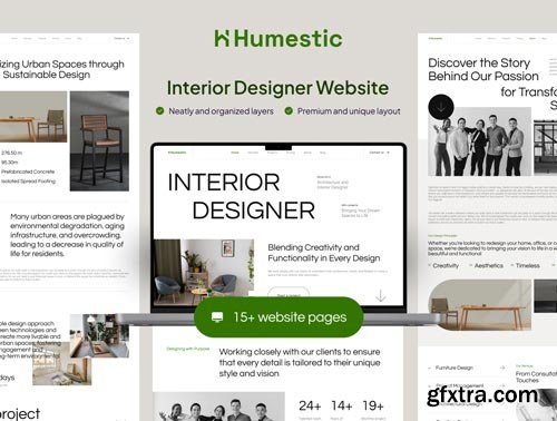 Humestic - Interior Designer Website Ui8.net