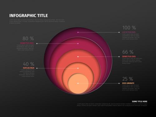 Dark Infographic Layout with Percentages 512212720