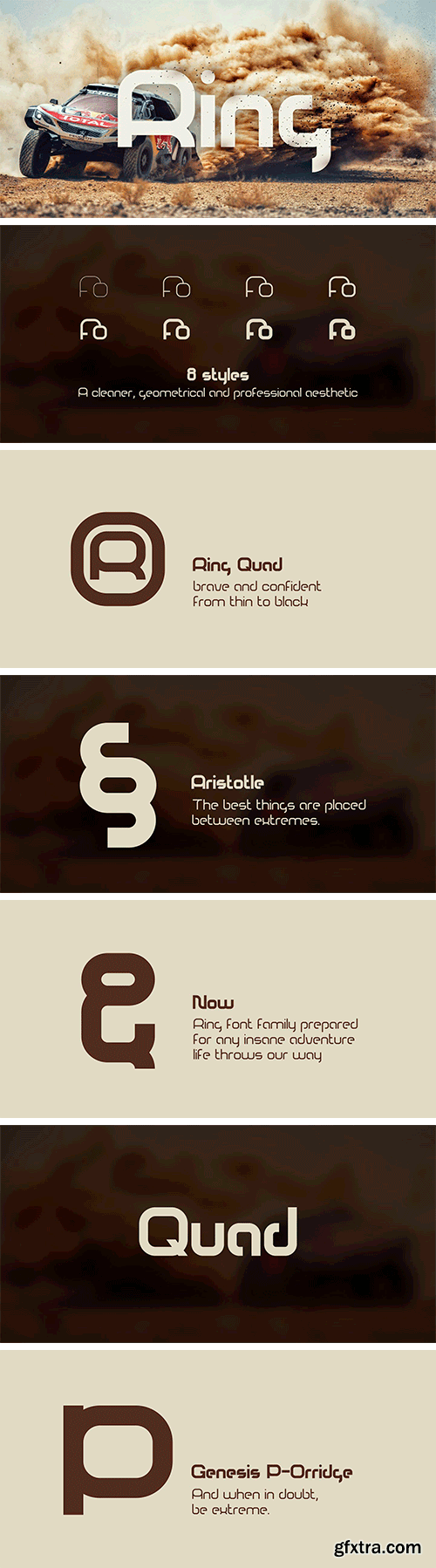 Ring Quad Font Family