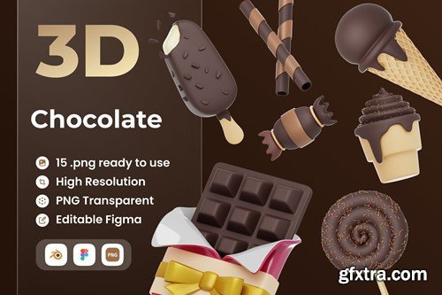 Chocolate 3D Illustration ZNQ944Q