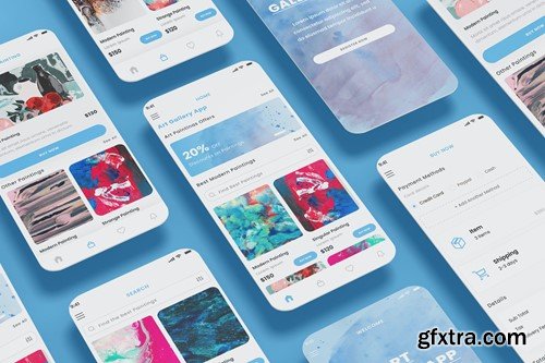 Art Gallery Shop, Painting & Museum Store App UI HHLMVDA