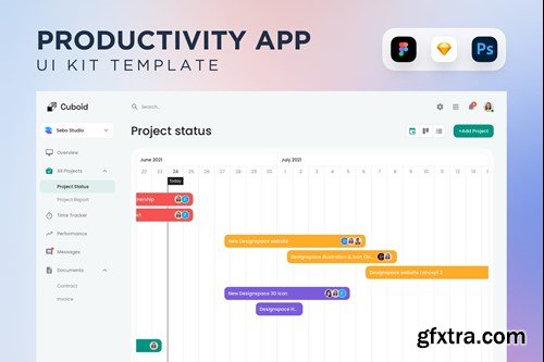 Task Management Status Calendar UI Kit 7WKWWFD