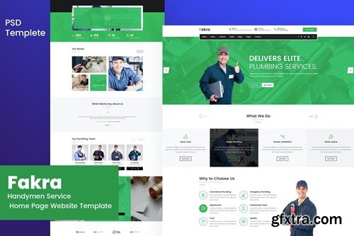 Fakra - Handymen Services Website Design Template LKWARGC