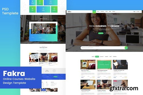 Fakra - Online Courses Website Design Template Z5RJY4S