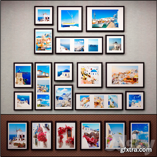 The picture in the frame: 37 pcs - 5 combinations (a collection of 37) Picture Frame