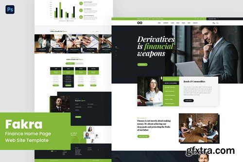 Consulting & Finance Website DesignTemplate E9VTBJ2