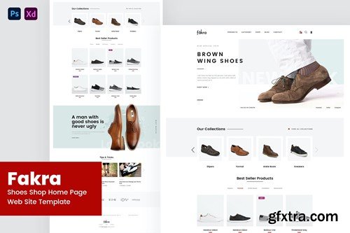 Fakra - Shoes Shop Website Design MC227X3