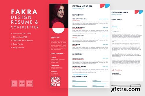 Fakra Resume Template N3H8HFX