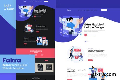 Fakra - Agency Landing Page Website Design vol.3 K6SRUNP