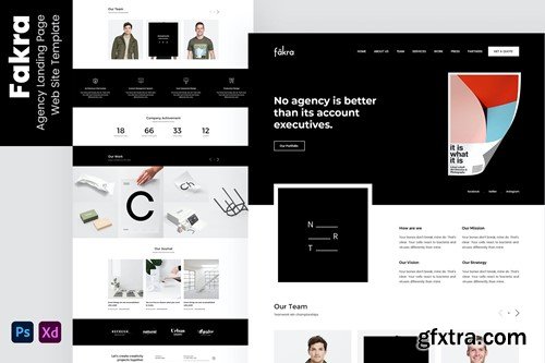 Fakra - Landing Page Website Design vol.1 DZ3L88W