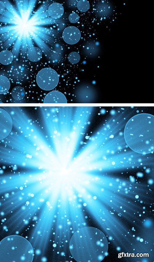 Bokeh Sparkle Light Effects PSD Template