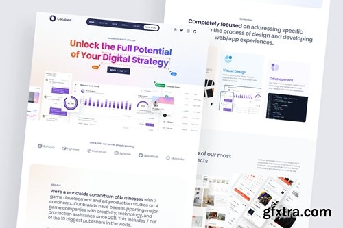 Cocaland - Digital agency Landing Page QT46SQ9