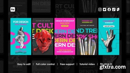 Videohive Modern Art Instagram Reels 46024960