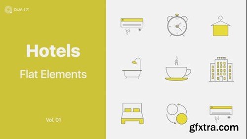 Videohive Hotels Icons Vol. 01 45962402