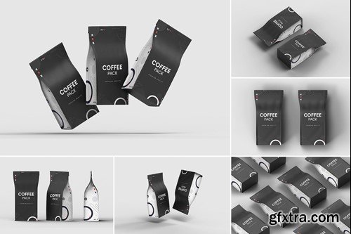 Coffee Bag Packet Mockups VNTMQ2X