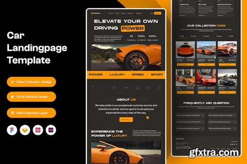 Car Landingpage Template XNE4V9P