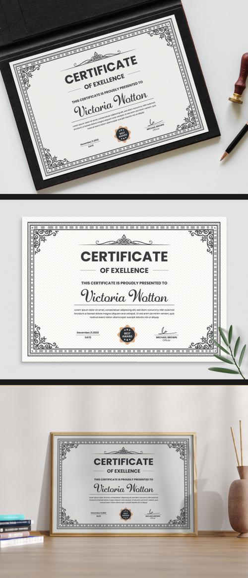 Certificate Design Layout 491866398