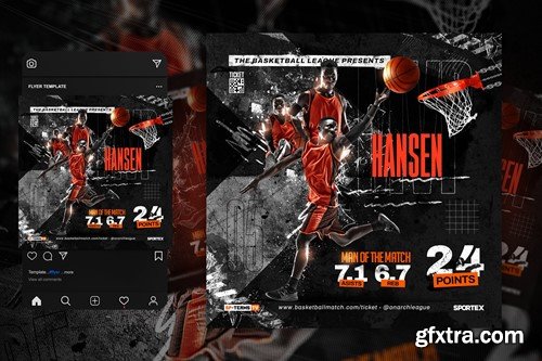 Basketball Flyer Template KF9NKZZ