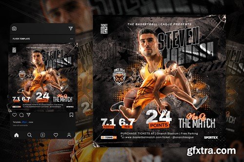 Basketball Flyer Template 9SGW2VQ