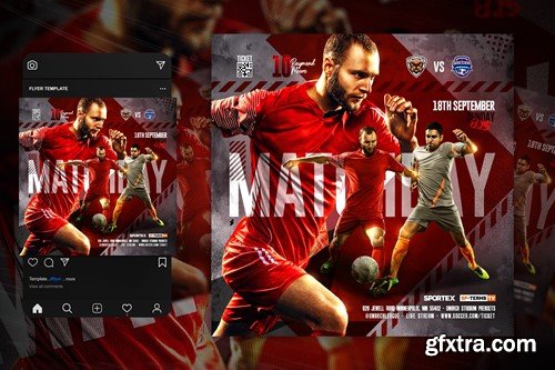 Soccer Flyer Template 7WSLVBW