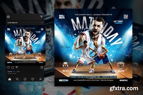 Basketball Flyer Template BQG8SRP