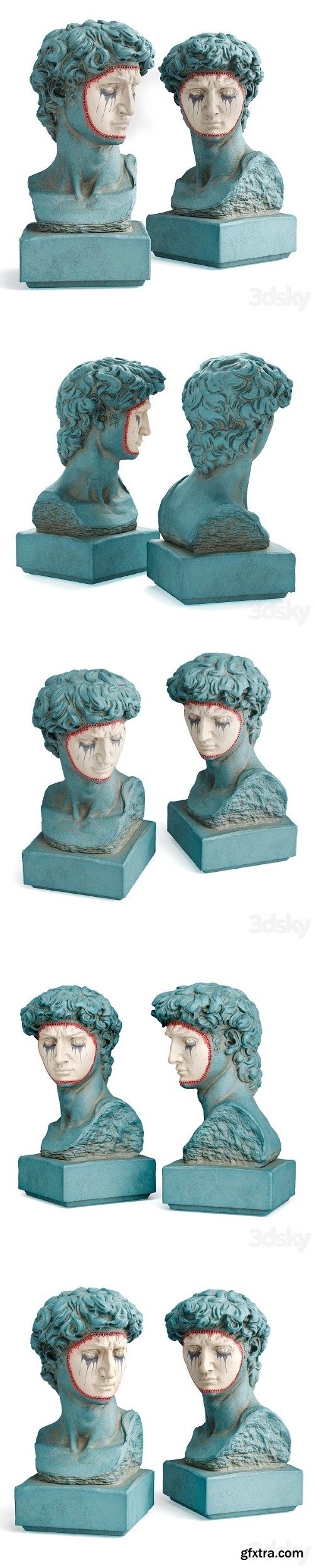 David Michelangelo Masked Bust