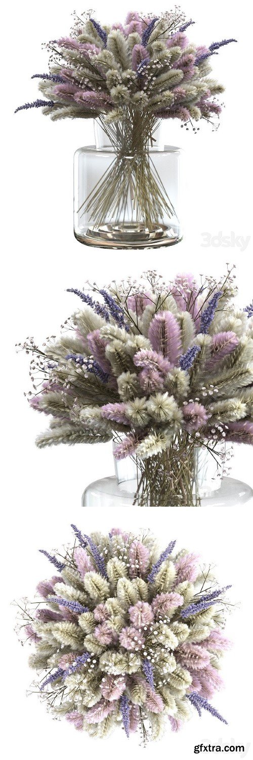 Bouquet of Lagurus and Lavender