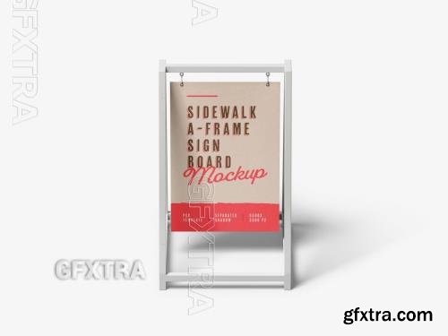 Outdoor Advertising A-Stand Mockup 608068503