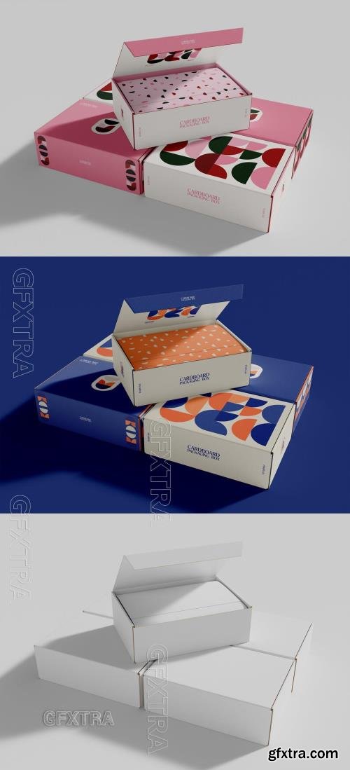 Cardboard Boxes Mockup 607868658