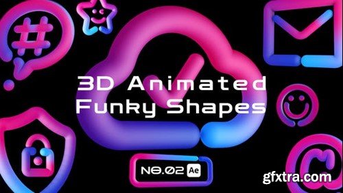 Videohive 3D Animated Funky Shapes 02 45954531