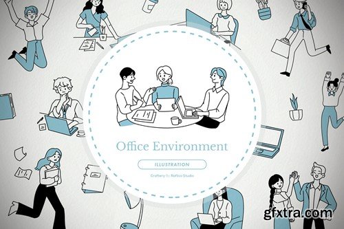 Office Character and Environment Pack 87BM7GK