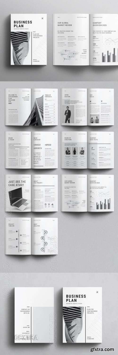 Business Plan Brochure Layout 605962907