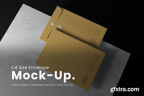 C4 Size Envelope Mockup AGEW8XN