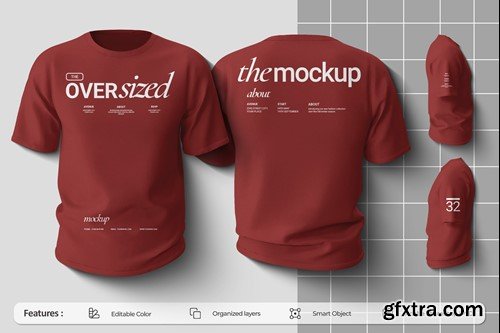 Oversized Tshirt Mockup GX2JQ24