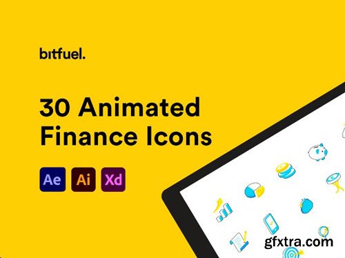 30 Animated Finance Icons Ui8.net