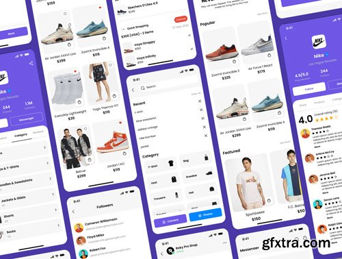 E-commerce App UI Kit Ui8.net