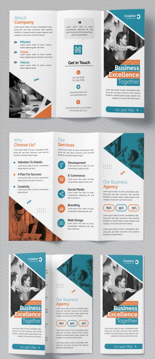 Business Trifold Brochure Design Template 579988082