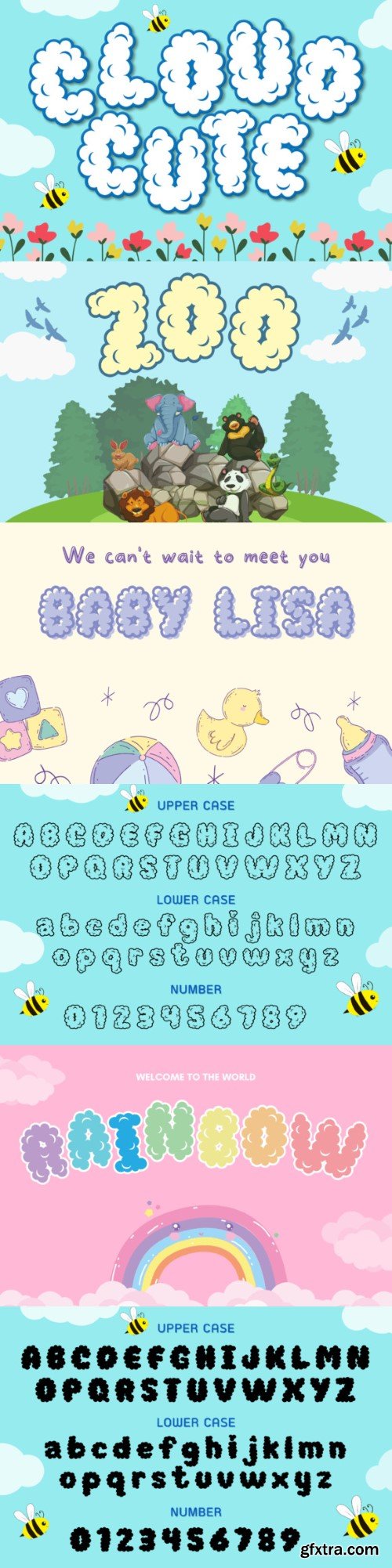 Cute Cloud Font