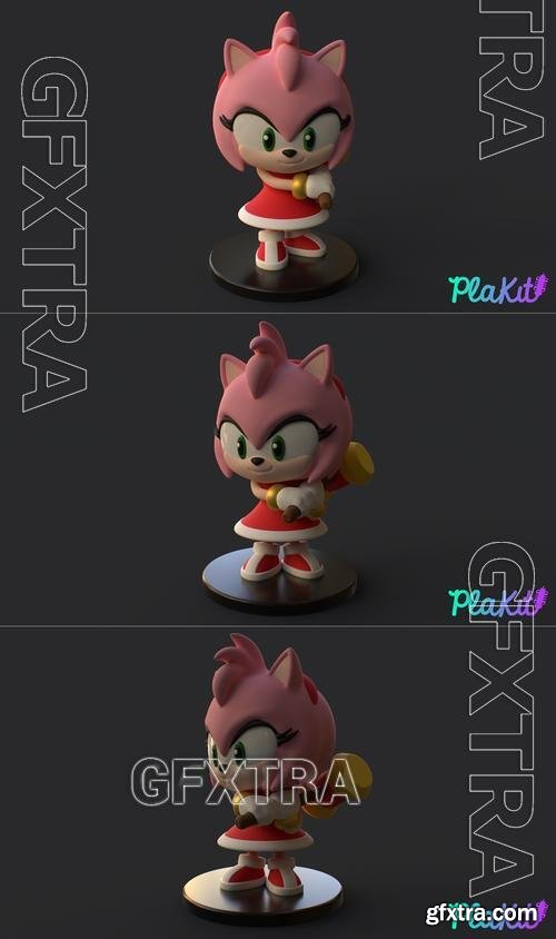 Plakit - Amy The Hedgehog &ndash; 3D Print Model