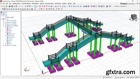 Rcc Pedestrian Bridge Design And Details Structural Drawing