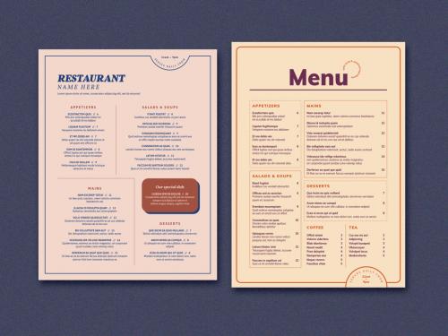 Simple Pastel Menu Layout 512440880