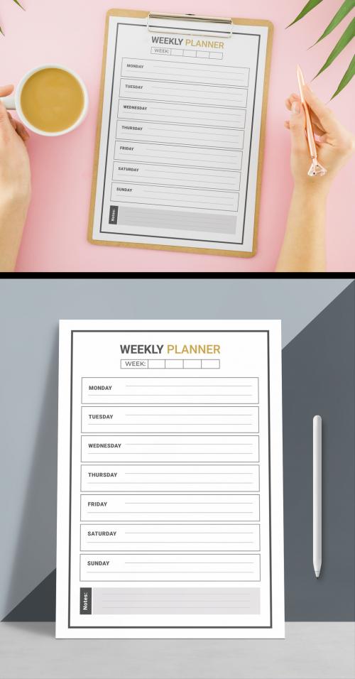 Weekly Planner Design 478395900