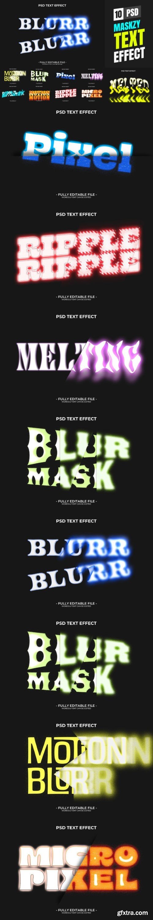 Masked Text Effect Packs